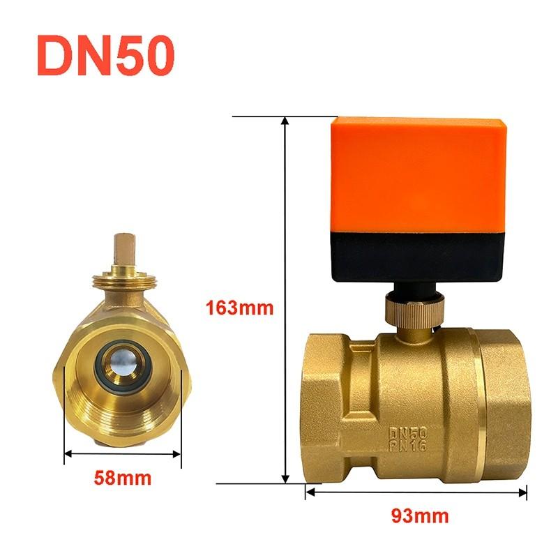 1/2" 3/4" 1" 220V 12V 24V 3-Wire 2 Point High Performance Motorized Ball Valve Control Brass Electric Ball Valve