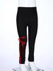 Costume Cosplay Ninja Unisex per Bambini Top con Cappuccio Stampa Drago Ampia Fascia Fondo Spaccato Set Guanti Pantaloni