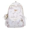 Schoolbag Tie-dye Niche Japanese ins Style School Bag Female, Simple High-end Sense Backpack High School Student Junior High School Student Backpack