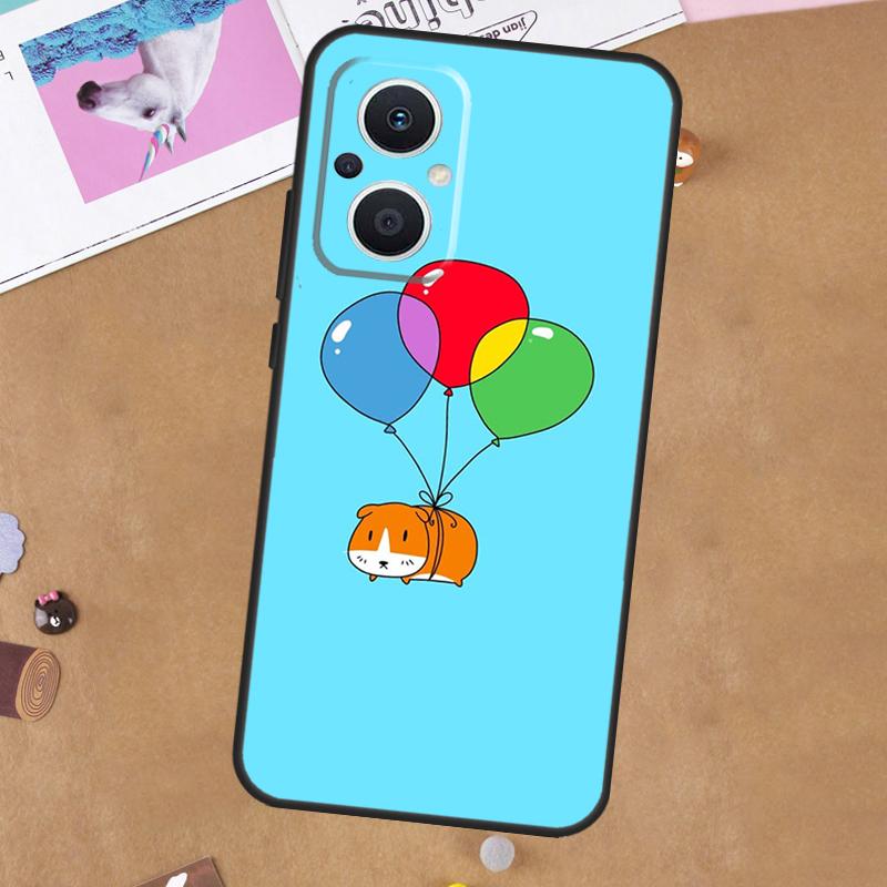 Funny Guinea Pig Balloon For OPPO Reno 11F 10 11 Pro 4Z 5Z 8T 4 5 6 7 8 Lite OPPO Find X3 X6 Pro X2 Neo X5 Lite Case