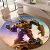 1pc Bumblebee5 Design Printed Area Round Carpet for Bedroom Living Room Home Decor Rugs Mat Non Slip Mat Rug for Bedside
