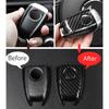 Carbon Fiber Style ABS Plastic Key Shell Cover Trim For Alfa Romeo Giulia Stelvio 2017 2018   Car Accessories Parts