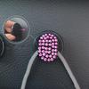 Paste Practical Diamond-encrusted Cute Car Seat Back Hook for Car Interior