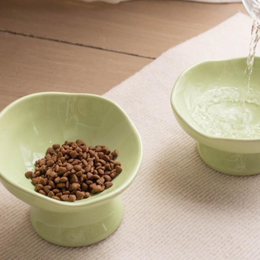 Rutschfester Boden Anti-Kipp-Katzennapf Schräger Winkel Nackenschutznapf Schräger Haustiernapf Senior-Haustiere