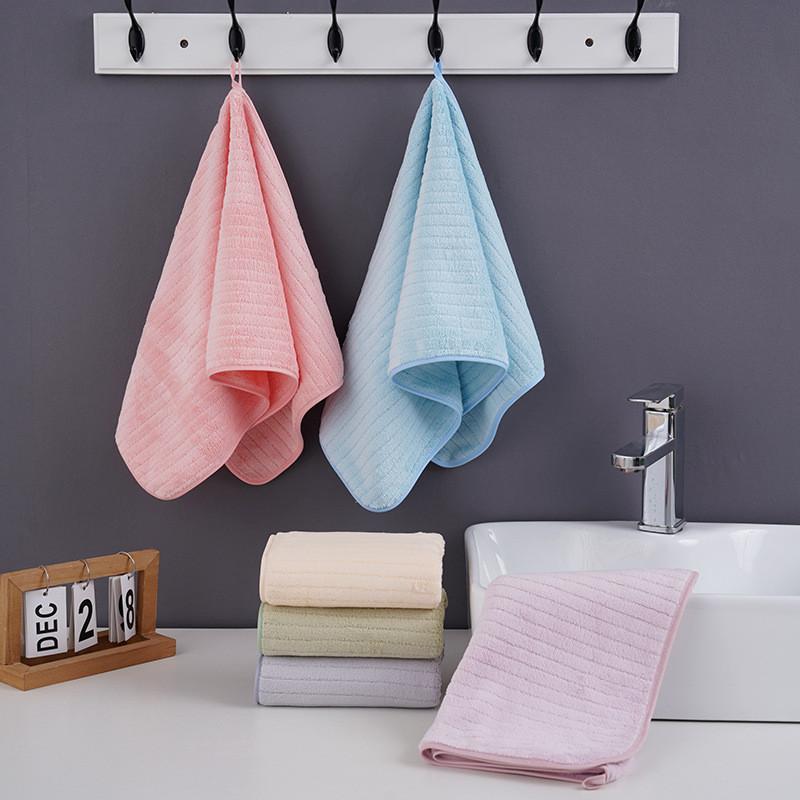 Coral Fleece Face Towel For Home Use Thick Absorbent Soft Adults Gift Collection