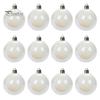 12/24/36Pcs 4CM Christmas Iridescent Ball Clear Shatterproof Reusable DIY Holiday Decoration Xmas Tree Hanging Ball Ornament Pendant Party Festival