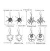 Retro Ethnic Style Ocean Sea Turtle Dolphin Octopus Starfish Flower Earrings For Women