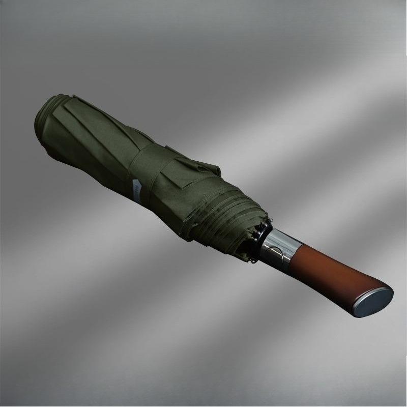 

High-end Fully Automatic Umbrella Retro Thickening Enlarge Folding Simple Sunny And Rainy Umbrella Dual Use Portable Umbrella