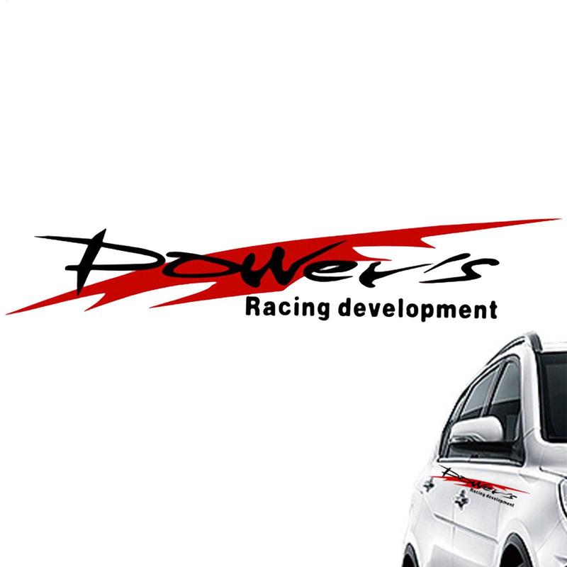 Racing Development Car Sticker Stylish Power's Racing Development Sports Sticker Car Reflective Waterproof Decal