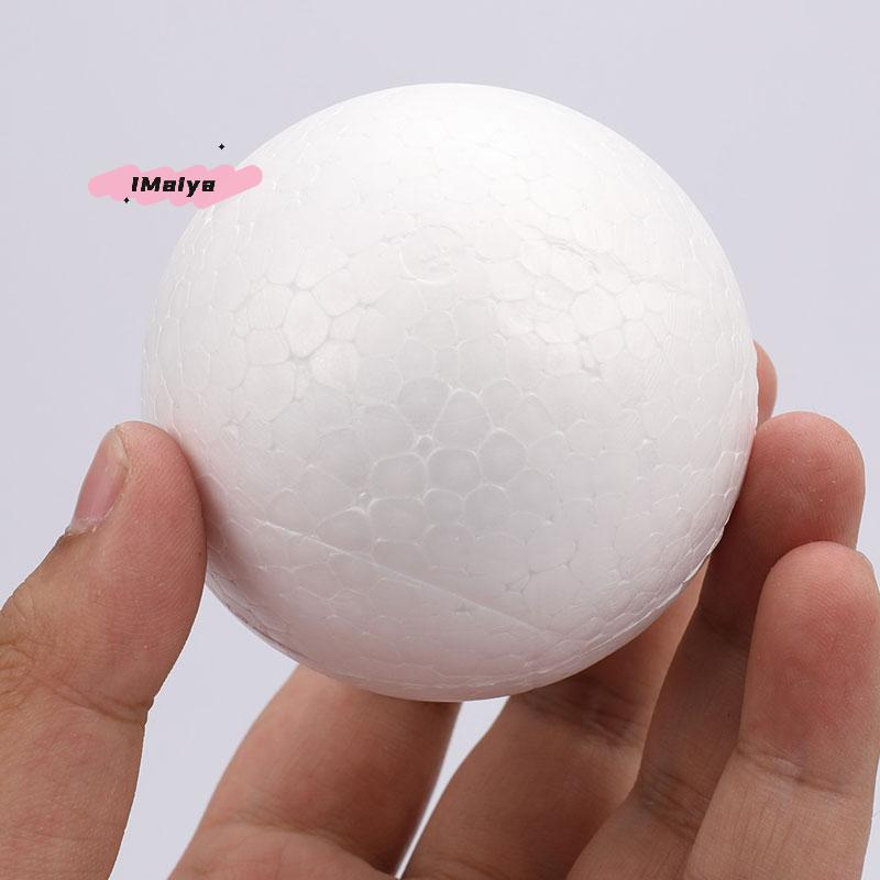 M-10pcs Christmas Ball Polystyrene Styrofoam Foam Ball Round DIY Accessory Handmade For Party Celebration Decorations Craft DIY