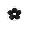 Weiches Kissen Elastisches Haarband Scrunchie für Frauen Luxus Design Große Blume Gefüllt Baumwolle Einfarbig Satin Pferdeschwanzbinder Accessoires