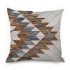 Home Decor Nordic Christmas Brown Geometric Ornament Pillowcase Sofa Chair Printed Car Cushion Cover funda de almohada
