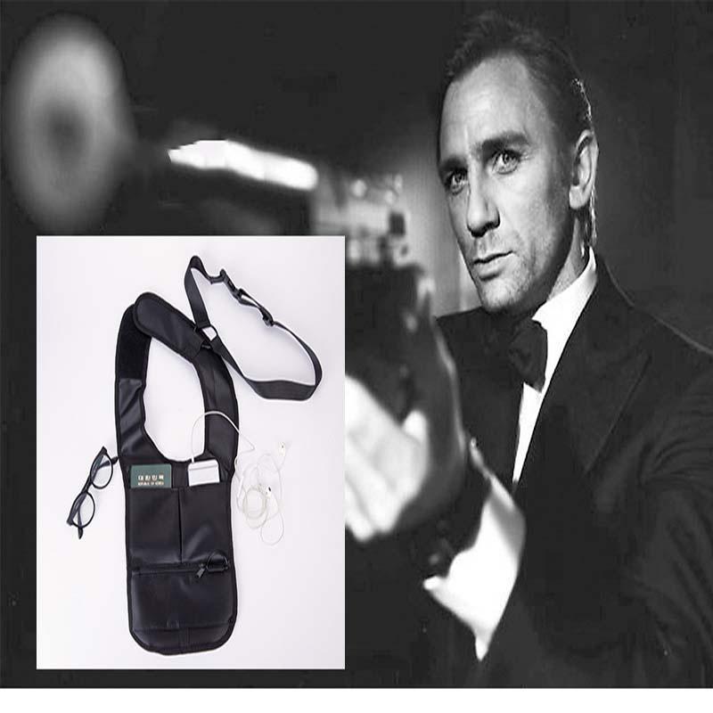 

Fashion Mens Antitheft Phone Package Black Shoulder Bag Hidden Backpack For Casual Use