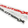 Car ABS Rear Trunk Letters Logo Badge Emblem Decals Sticker For Lancer Evolution X Styling Decoration Accessories