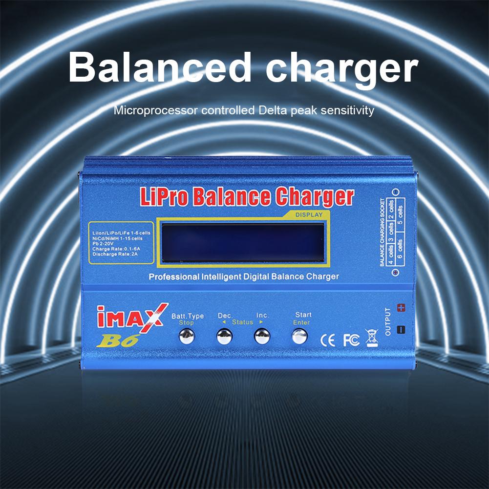 50/80W Balance Charger AC/DC Imax B6 Balance Discharger Discharge Power 5W RC Charger for Lion LiPo NiMH NiCd LiFe Pb RC Battery