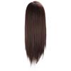Haar-Styling-Flecht-Mannequin-Kopf-Make-up-Friseur-Trainingskopf (Ohne Makeup)Dunkelbraun