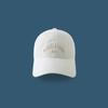 New Retro Embroidered Peaked Cap, Male Summer Couple Shows White Baseball Cap, Female Wide Brim Shows Small Face