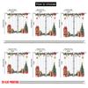 2pcs,2D plane printing Popular Curtains Christmas Tree Gift Garlands Ornaments Versatile Polyester (without rod) Festive Perfect