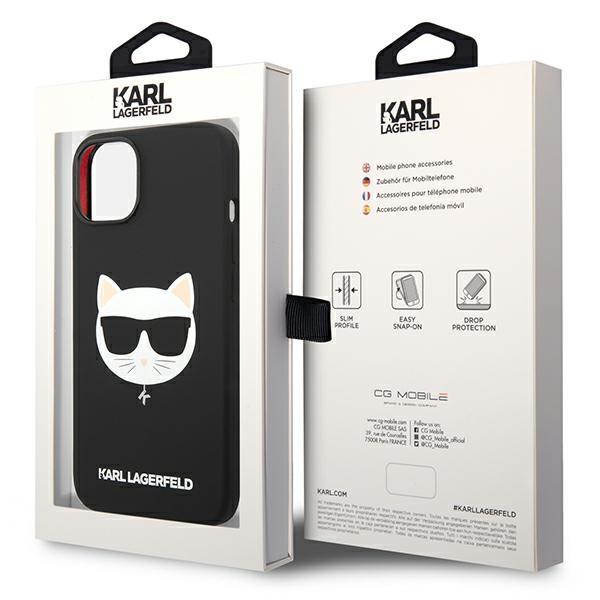 Karl Lagerfeld Klhmp14Mslchbk Iphone 14Plus / 15 Plus 6,7 Hardcase Czarny/Black Silicone Choupette Head Magsafe