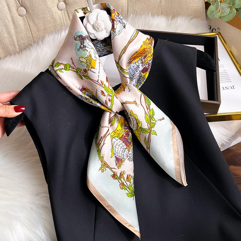 

100% Натуральный Шелковый Платок Женский Квадратный Цветочный Шали Накидки Фуляр Шарфы Пашмина Шейный Платок Женский Хиджаб Бандана Пончо 68см Real Silk 68x68cm