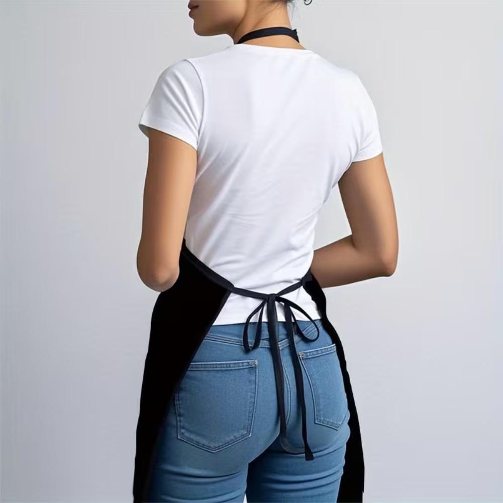 Makeup Brush Pattern Apron Polyester Fabric Stain Resistant Water Oil Proof For Professional Beautician Home Kitchen Accessory