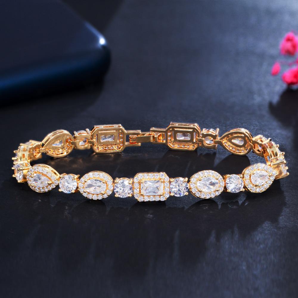 Celebrity Water Drop Zircon Bracelet Birthday Gift