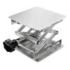 Stainless Steel Lift Tables Mini Portable Lab Lifting Platform Stand Rack for Chemistry Biology Experience Soldering