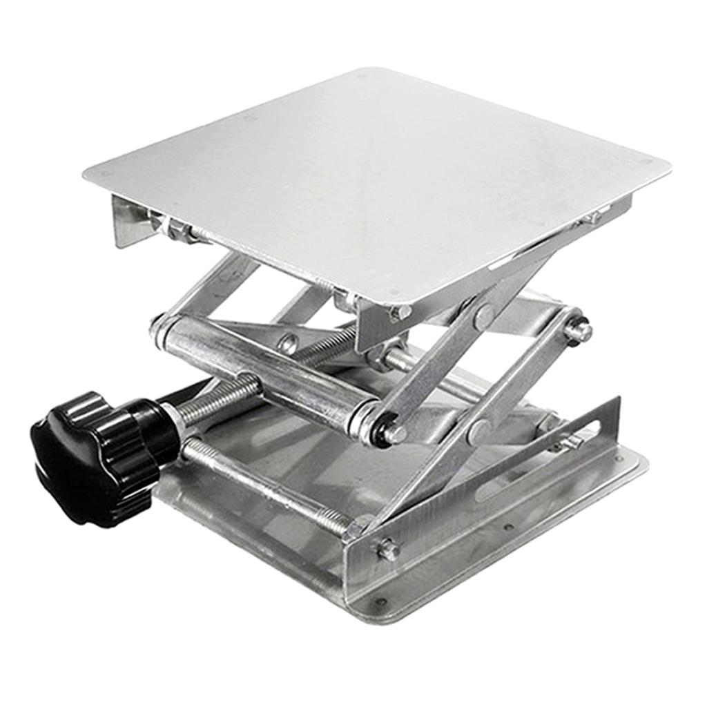 Stainless Steel Lift Tables Mini Portable Lab Lifting Platform Stand Rack for Chemistry Biology Experience Soldering