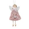 Christmas Tree Pendant Hanging Ornaments Plush Angel Dolls Decoration Xmas Angel Girl Navidad New Year Gifts