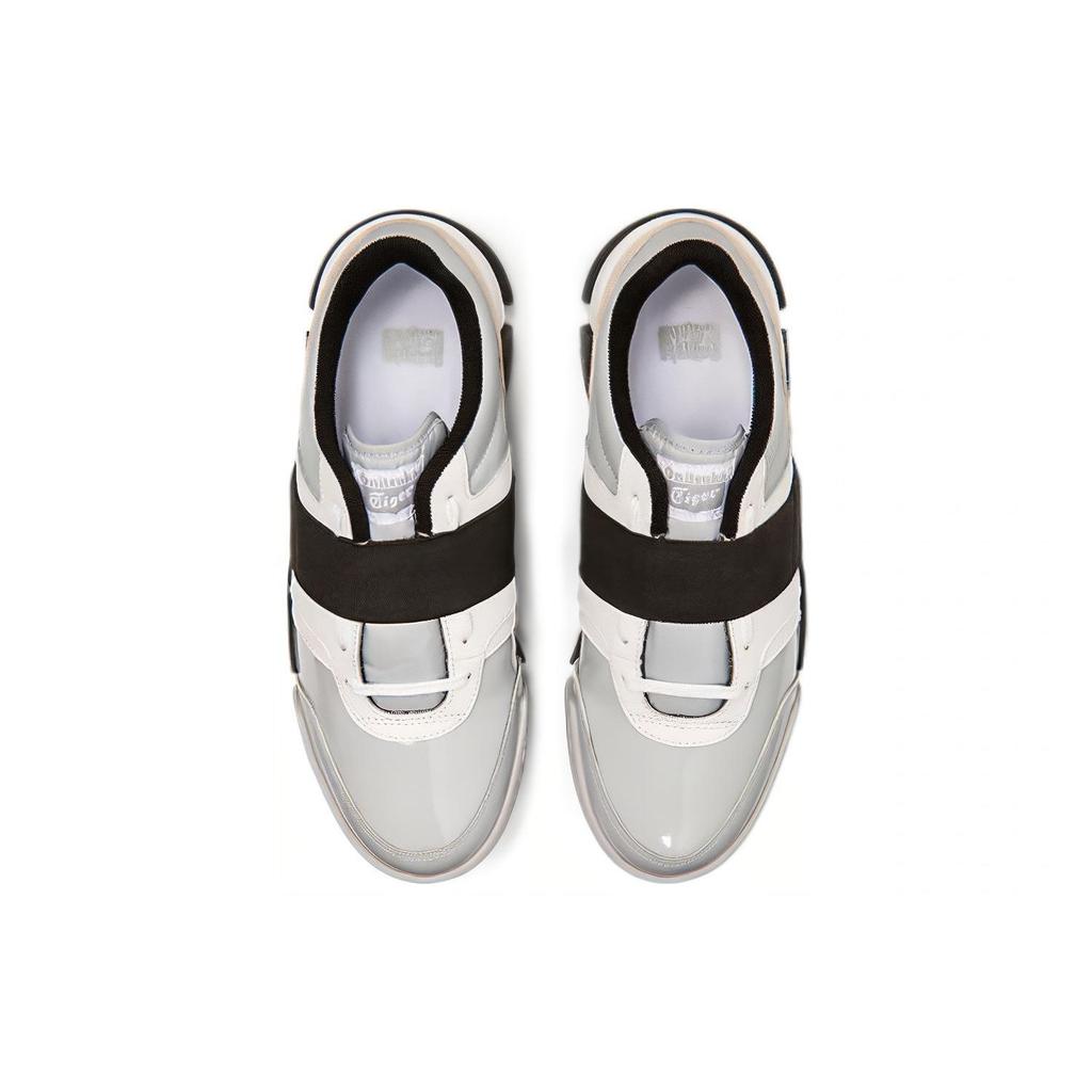 Onitsuka Tiger D-Trainer Round Toe Lace-Up Shock Absorbing Slip-Resistant Durable Low-Top Casual Shoes Unisex sneaker Black White Gray 1183A581-020