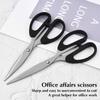 Suitable for Households Offices and Schools All Purpose Scissors Stainless Steel Blades Soft Grip Handle