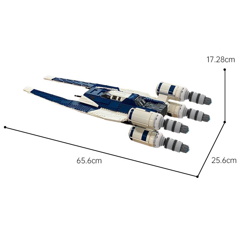 Buildmoc Space Wars U-wing Fighters Spaceship MOC Set Building Blocks Kits Toys for Children Kids Gifts Toy 1796PCS Bricks