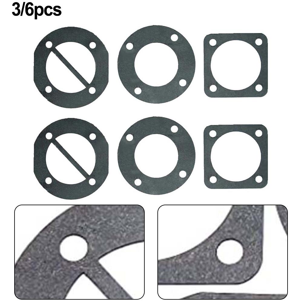 3/6pcs Gasket Set Round Gaskets Replacement For Sears For Craftsman Model 921.153101 & VSF1080421 Air Compressors