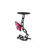 Iron Candle Holder Metal with Tray Decorative Candlestick for Dining Table, Living