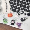 Spider Pumpkin Resin Keychain: Cute Halloween Heart Pendant for Bags