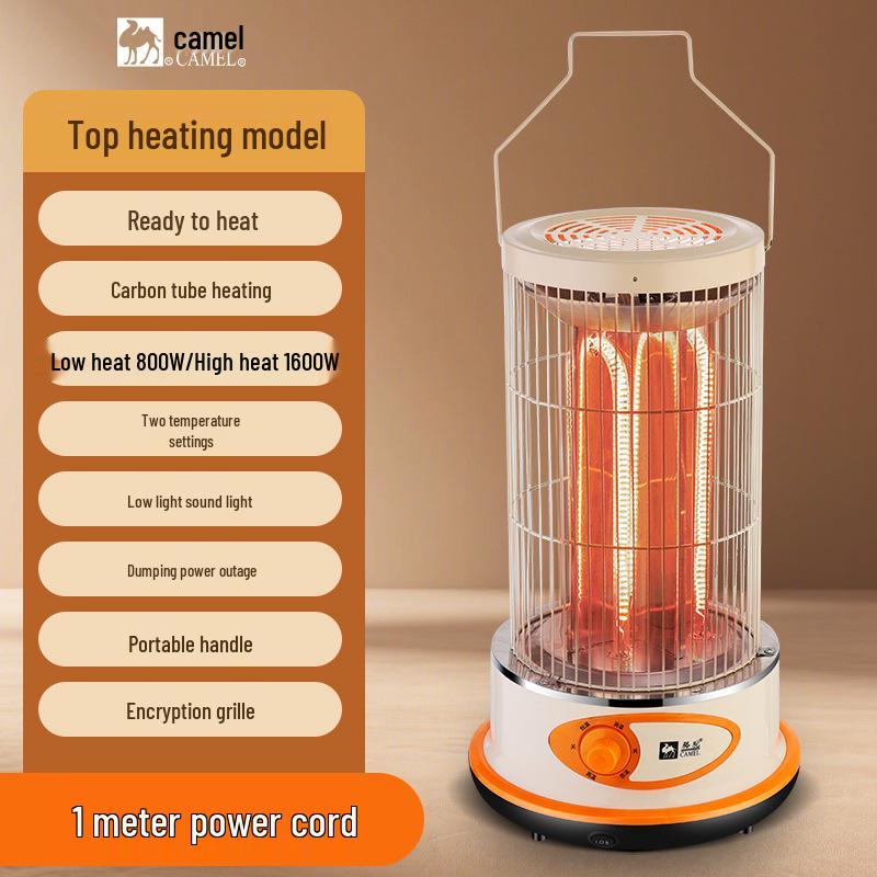 Compact Electric Birdcage Heater: Energy-Saving Fire Pit for Home & Office, Fast Tea Brewing & Efficient Heating
