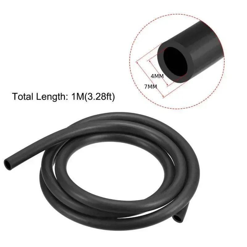 

1M Black Fuel Line Hose NBR 4mm ID 7mm OD Diesel Petrol Water Hose Engine Pipe High Temperature Resistance For Honda For Suzuki China Mainland