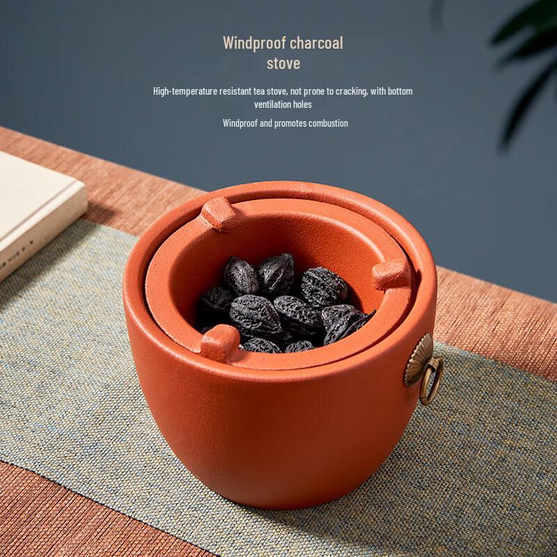 Suncojia Red Clay Tea Ceremony Stove & Charcoal Grill