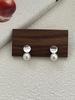 Su Chuang S925 Sterling Silver Pearl Stud Earrings for Women - Korean Style, Versatile & Luxurious Light Jewelry