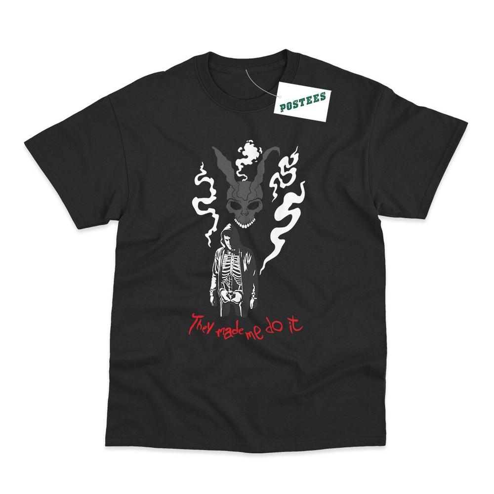 

They Made Me Do It Inspired by Donnie Darko Direct To Garment Printed T-Shirt L