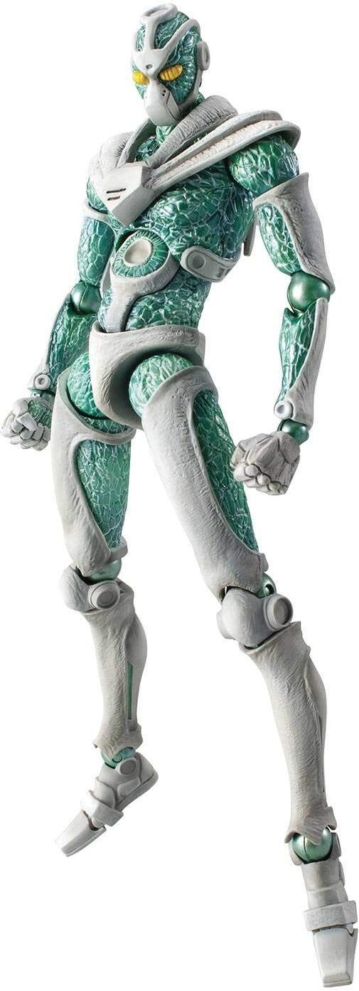 

Medicos Super Action Statue Bizarre Adventure Part Hierophant approximately PVC ABS painted action figure JoJo s 3 Green, 200mm, & & Nylon, зелёный