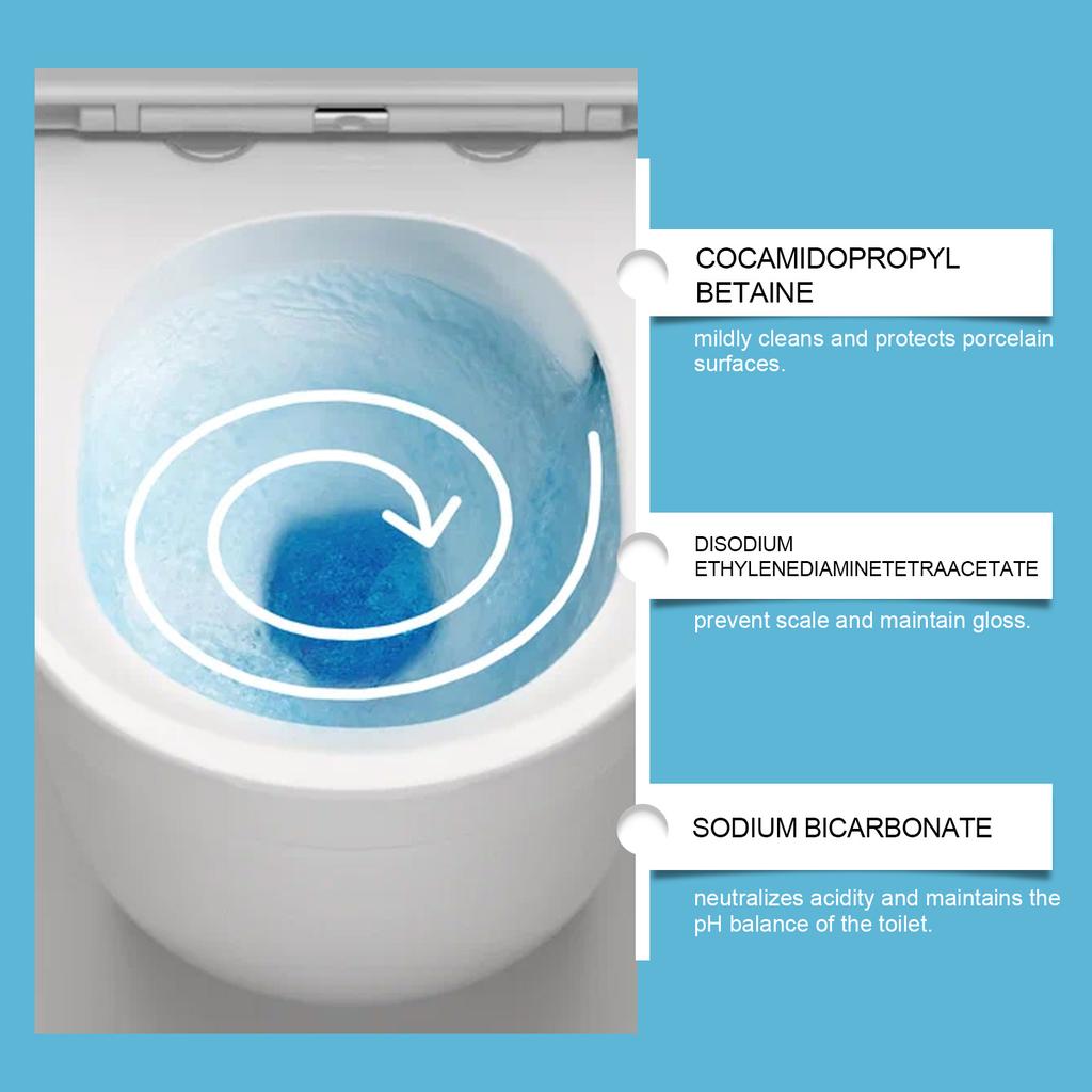 Toilet Stain Remover Effervescent Tablets, Toilet Cleaner For Removing Grime, Urine Stains, And Odors.