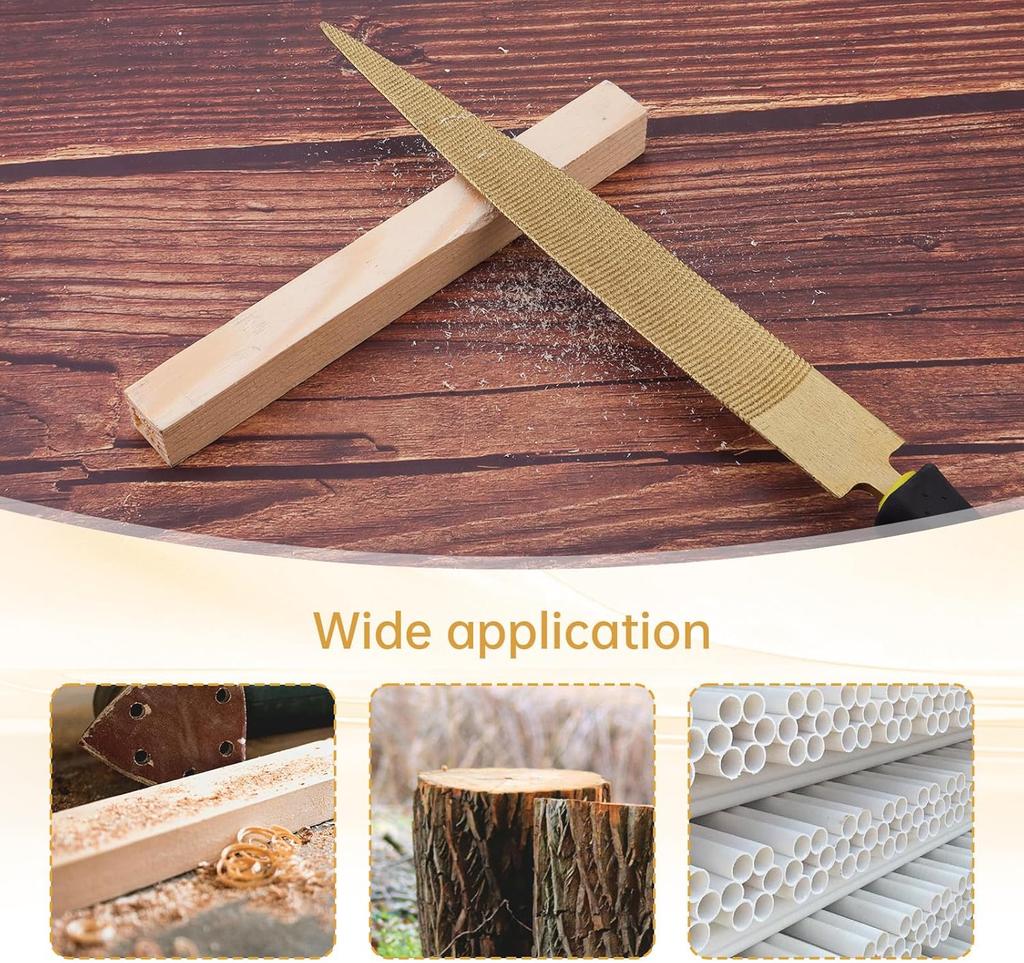 4"/6"/8"/10"/12" High Carbon Steel Tapered Rasp File Wooden Carving File Needle File Set Wood Working Rasp Files Tools