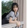 Chic Hong Kong Style Sweet & Spicy V-Neck Polo Knit Top - Women's Summer Short-Sleeve T-Shirt