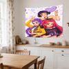 Dance Party Stars Decorative Wall-Hanging Tapestry, Home Ornament for Living Room,Dorm and Fan Parties,Multi-style,celebrities,cartoons,music,sports s