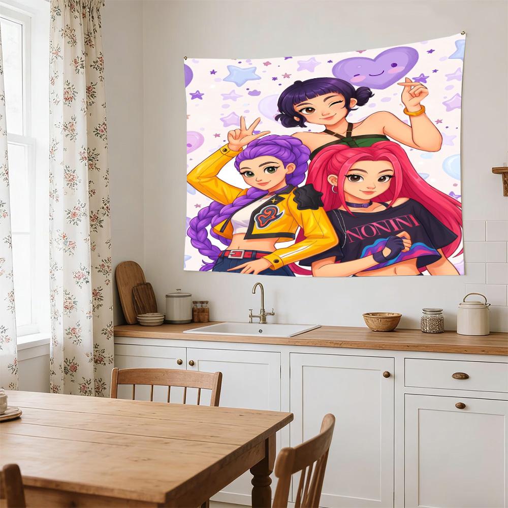 Dance Party Stars Decorative Wall-Hanging Tapestry, Home Ornament for Living Room,Dorm and Fan Parties,Multi-style,celebrities,cartoons,music,sports s