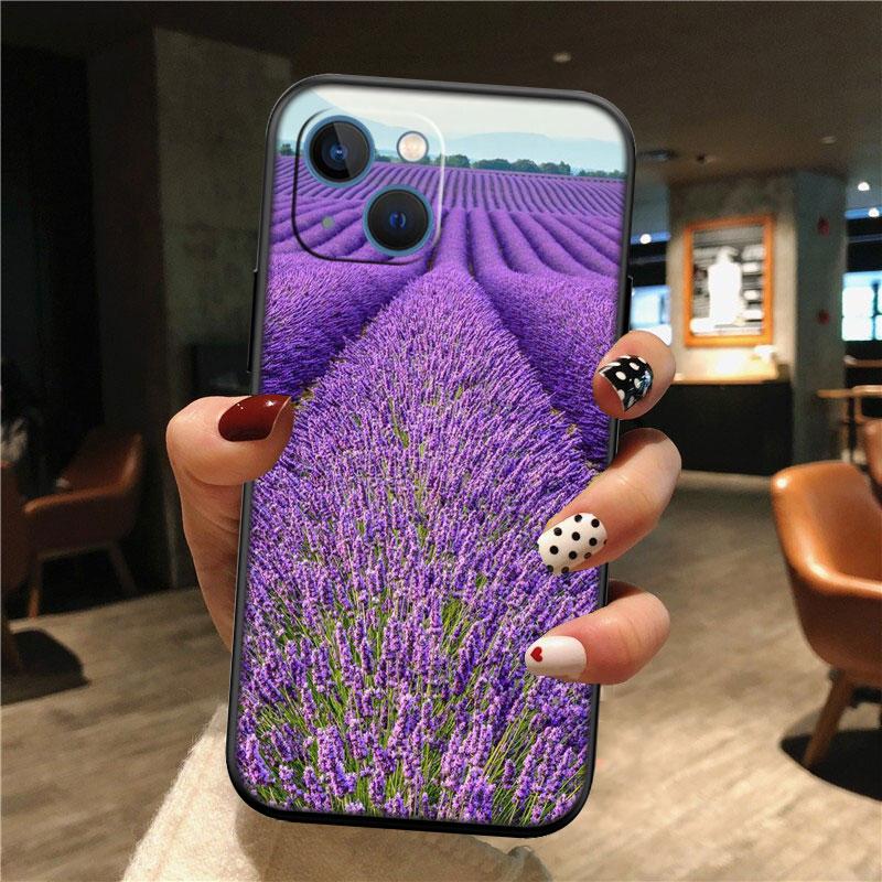 IK42 Lavender Purple Flower Phone Case for OPPO A40 A60 A80 A15 A16 A16K A12 A17 A17K A54 A54S A53 A53S A55 A56 A57 A98 F23