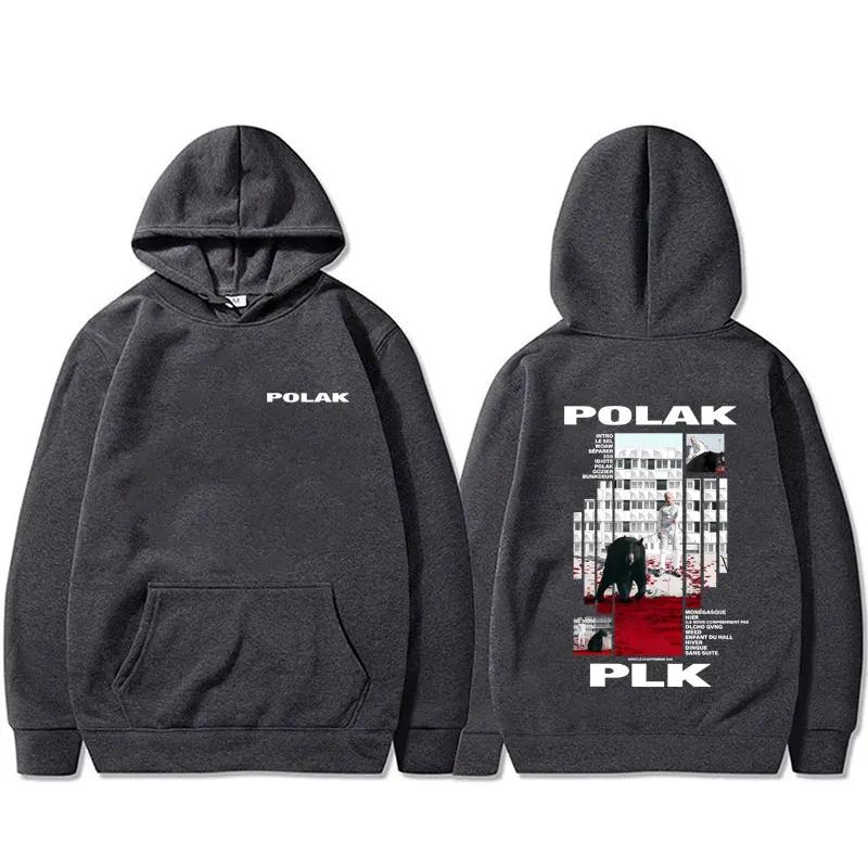 Rapper Plk Polak Grafická mikina s kapucí Pánská Vintage Ležérní Nadměrná Mikina Pánská Dámská Hip Hopová Móda Popová Hudba Mikina s Kapucí