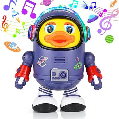 Jucărie de rață pentru copii Jucărie interactivă muzicală electrică cu lumini și sunete Robot dansator Elemente spațiale pentru sugari Bebeluși Copii Cadouri