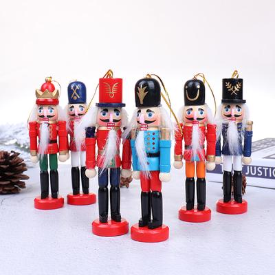 1Pc Christmas 12 Cm Wood Nutcracker Puppet New Year Christmas